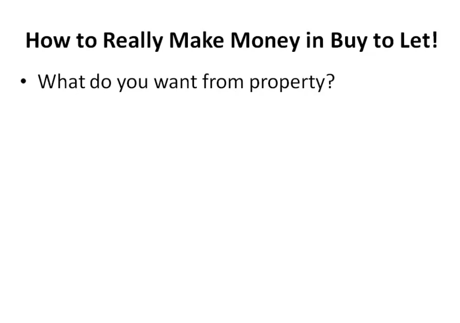 How to Really Make Money in Buy to Let